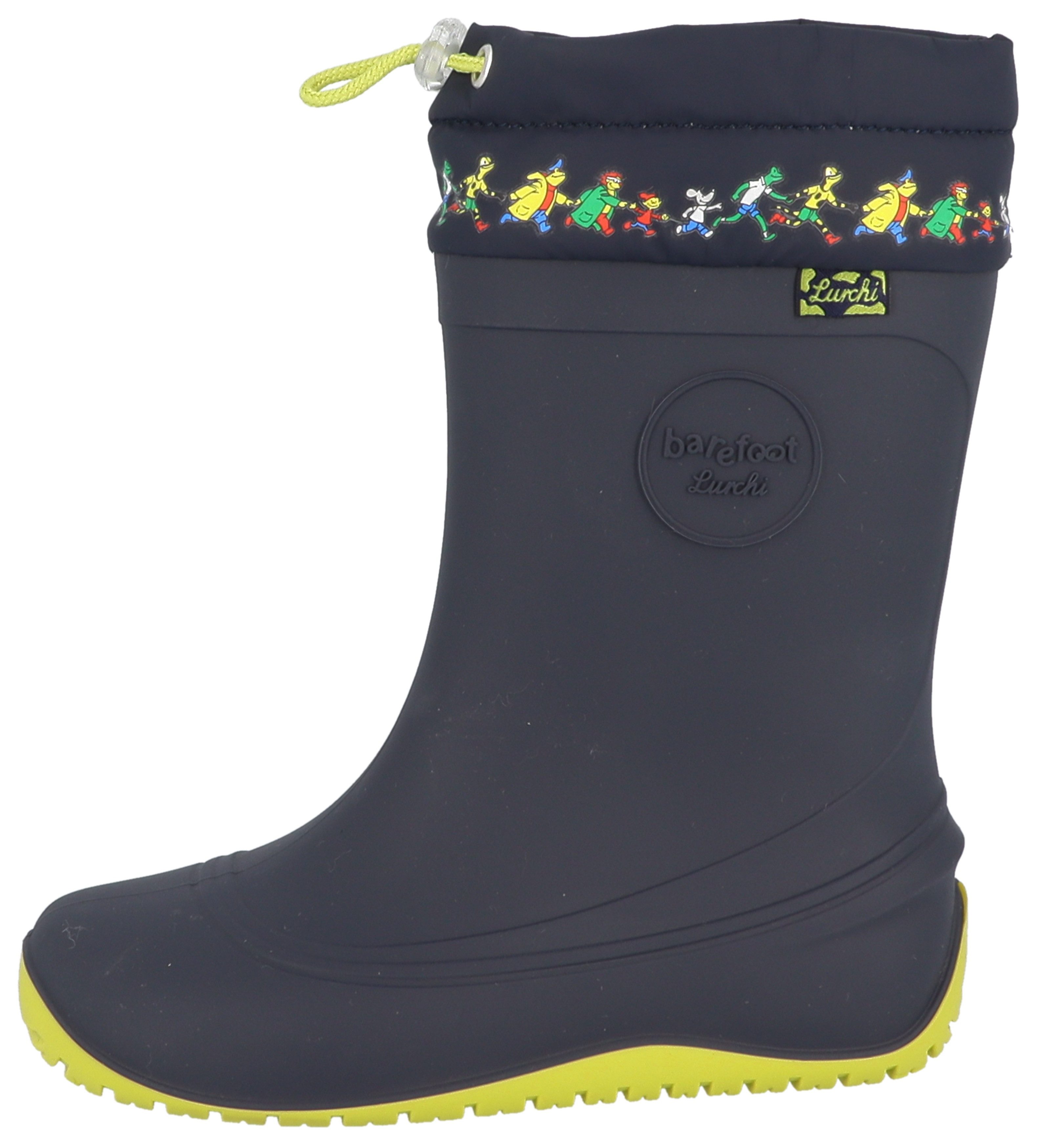 Lurchi Pax Barefoot Barfußschuh Regenstiefel mit süßen Lurchi-Motiven, Größenschablone zum Download
