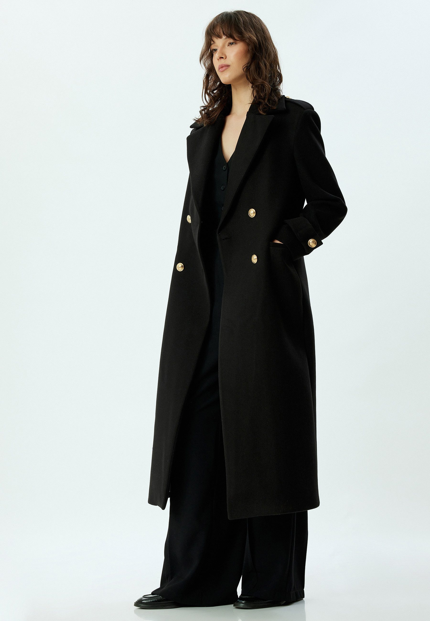 Langmantel Regular Jacket Kragen