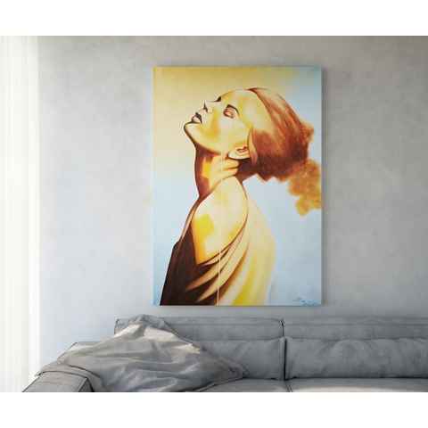 DELIFE Wandbild Young, Woman Mehrfarbig 170x120 cm Acryl auf Leinwand