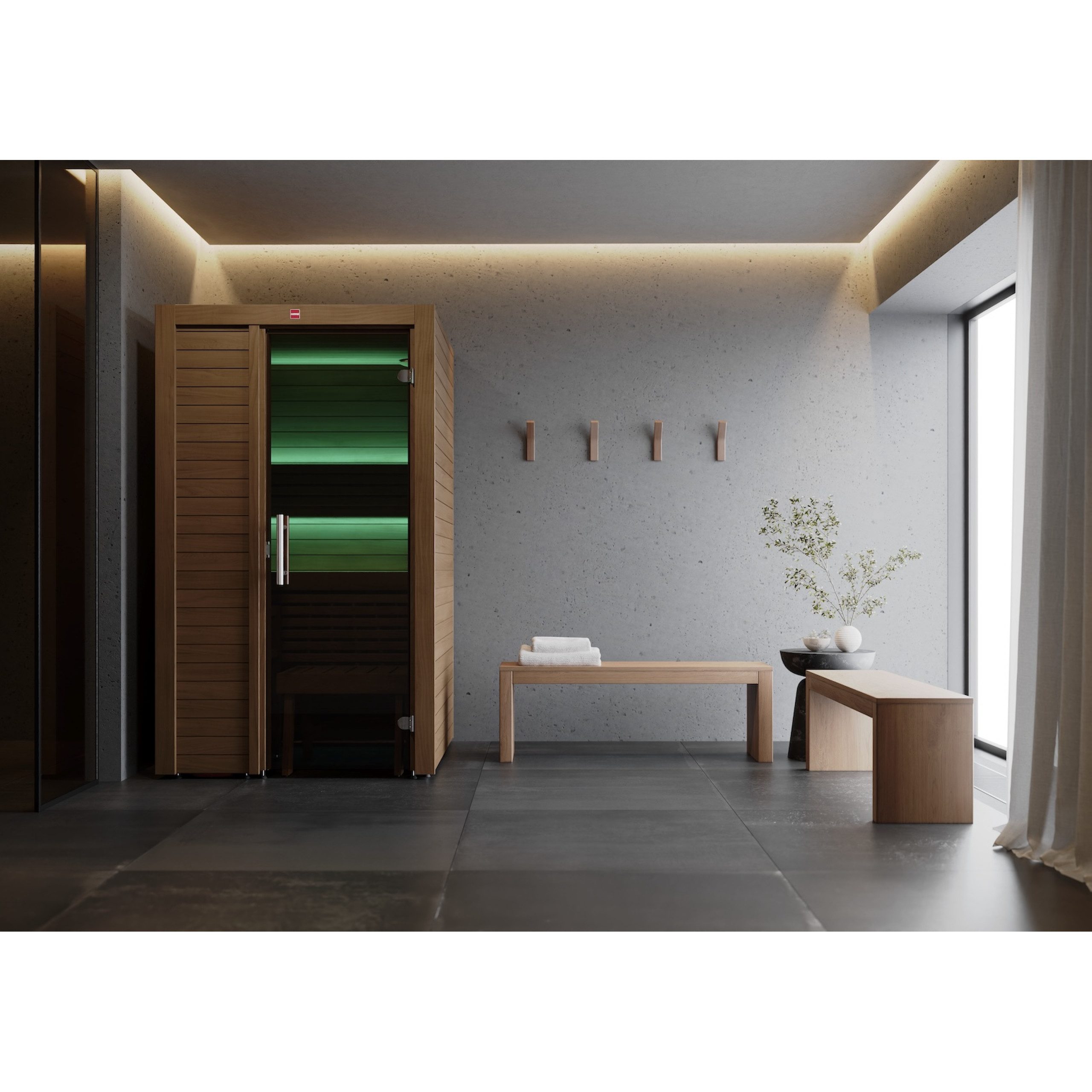 HARVIA Sauna Harvia Utu Small Saunakabine Design-Sauna aus Thermo-Espe