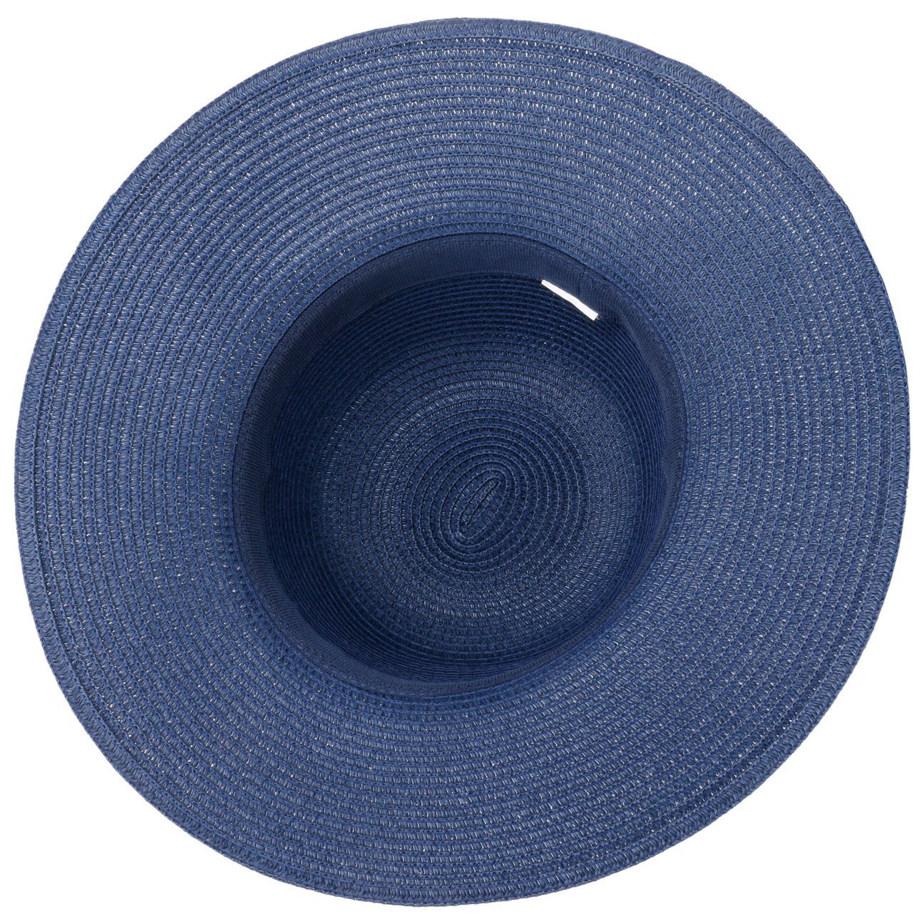 blau mit (1-St) Ripsband Sonnenhut Lipodo Damenhut