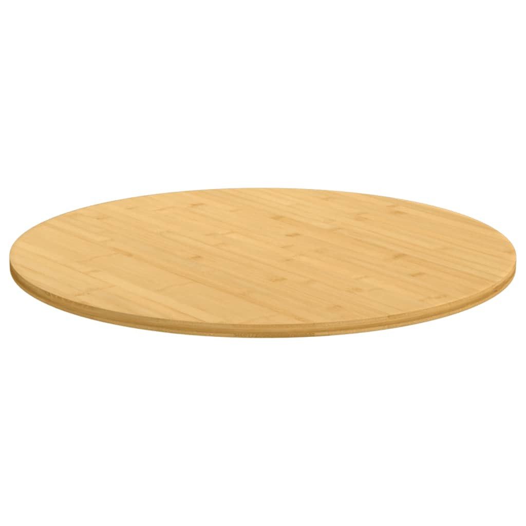 vidaXL Tischplatte Tischplatte Ø70x1,5 cm Bambus (1 St)
