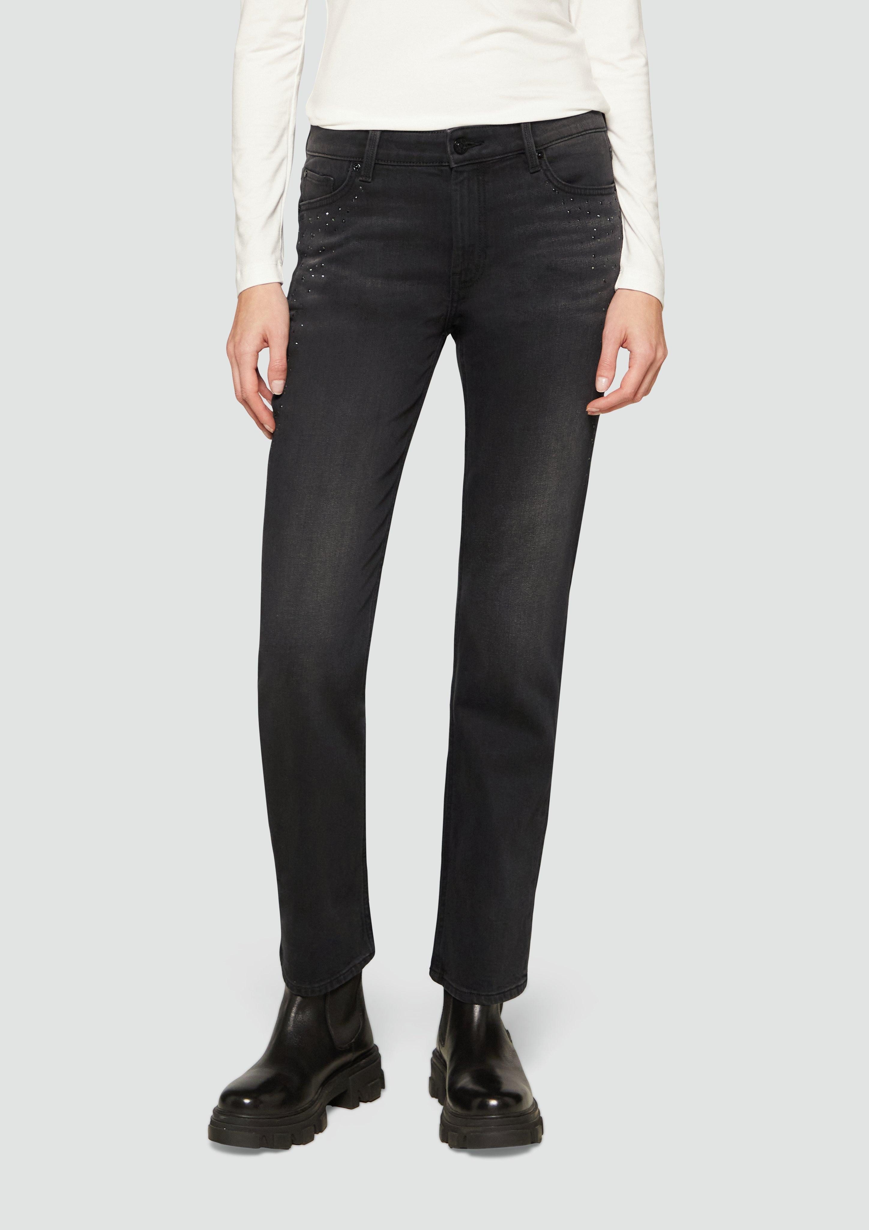 s.Oliver 5-Pocket-Jeans Schmuck-Detail