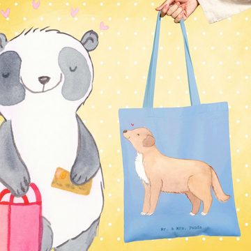 Mr. & Mrs. Panda Tragetasche Nova Scotia Duck Moment - Sky Blue - Geschenk, Einkaufstasche, Welpe, (1-tlg), Cross Stitching Griffe