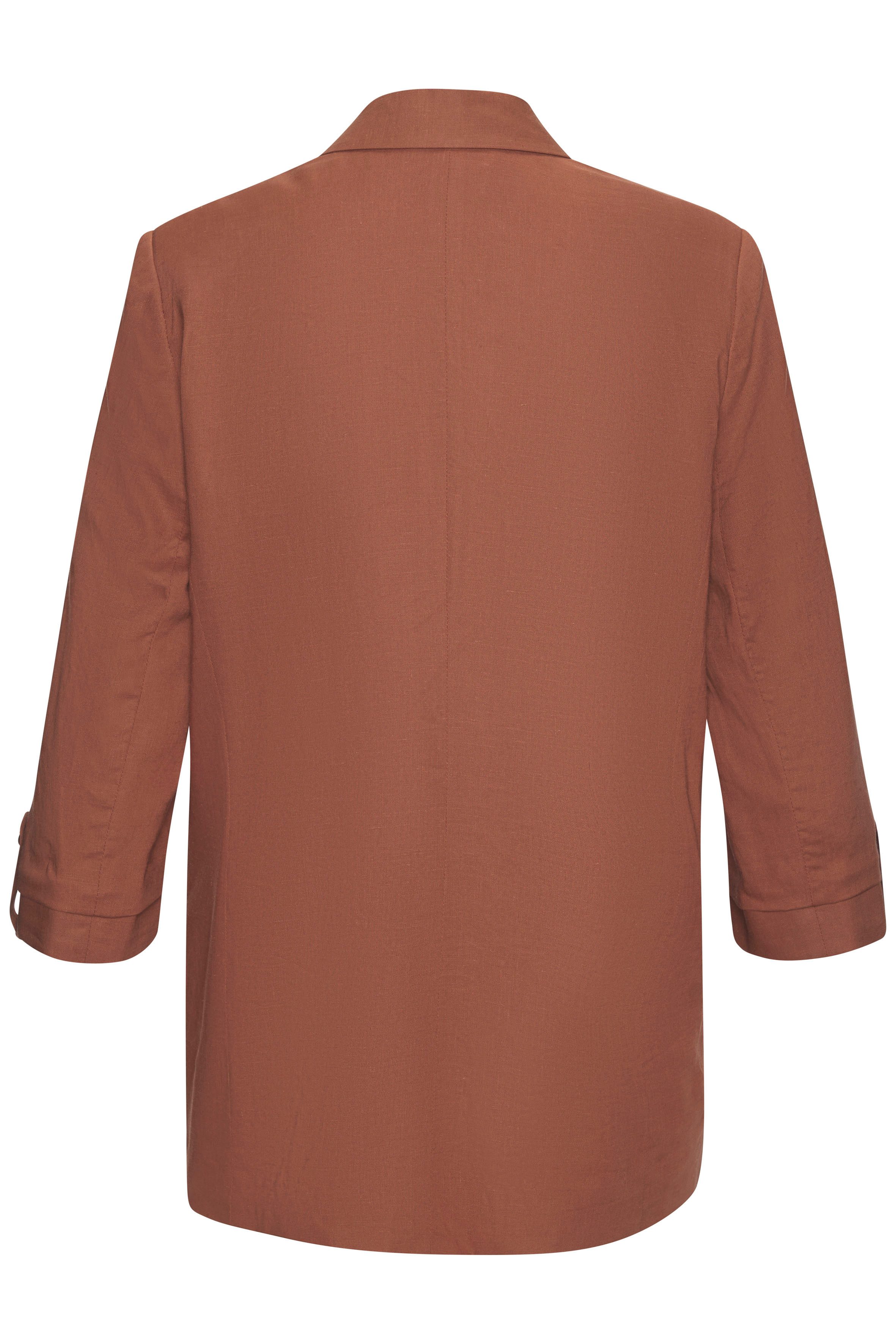 LASCANA Longblazer mit gerafften Ärmeln, aus leichter Webware mit Viskoseanteil