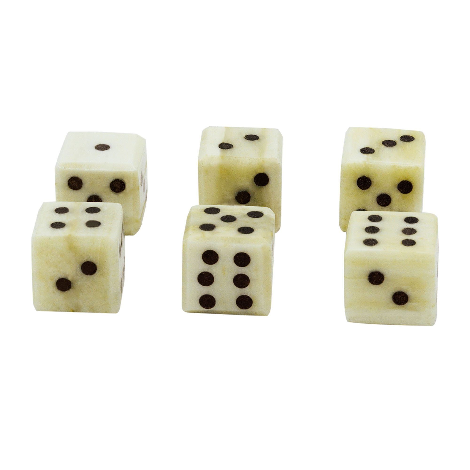 Ritter-Kostüm mittelalterliche Knochenwürfel 6er Set