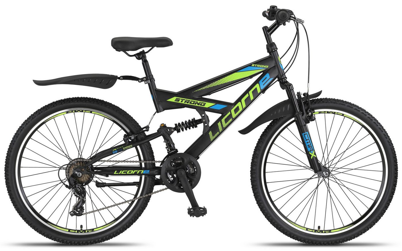 Thumbnail - Licorne Bike Mountainbike Licorne Bike Strong V Premium Mountainbike in 24 und 26 Zoll - Fahrrad