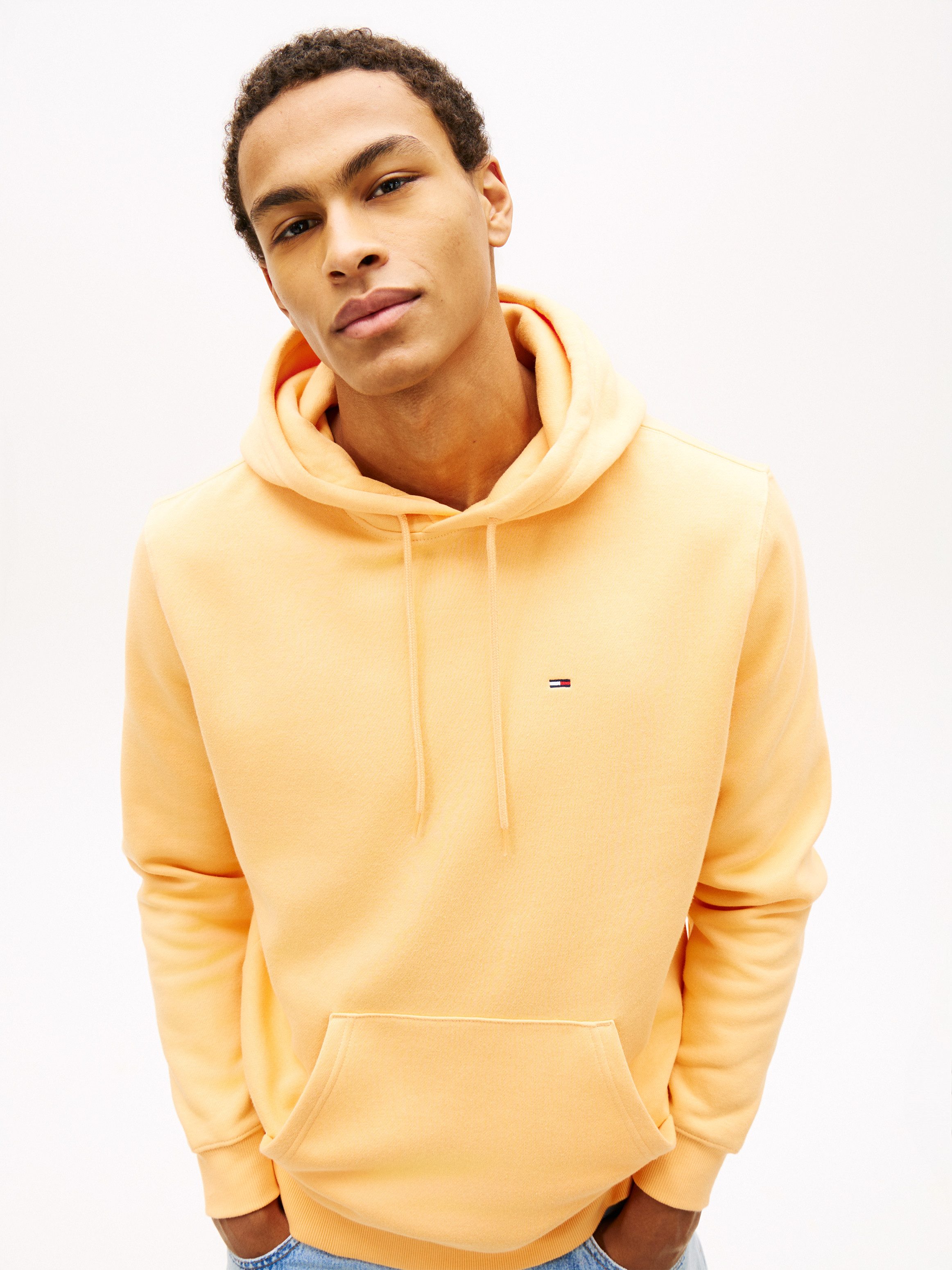Tommy Jeans Hoodie TJM REGULAR FLAG mit bestickten Markenlogo auf Brusthöhe