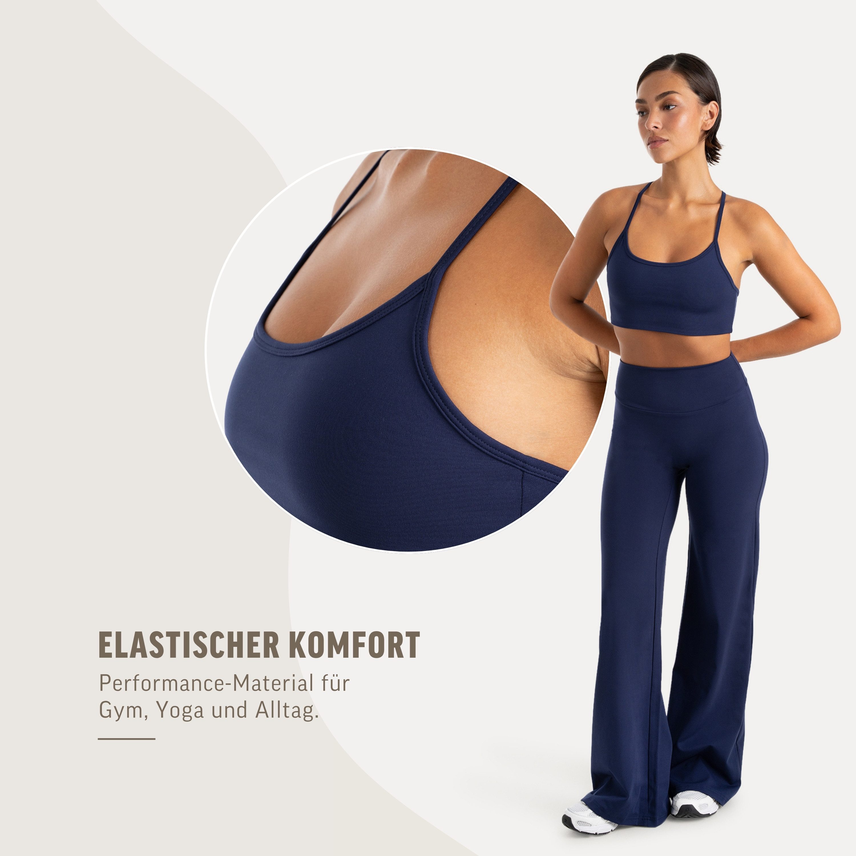 Smilodox Sport-BH Suvi Damen, Bustier, Slim Fit, Fitness Top, Performance Rundhals, Stretch Support, Performance Material, Gym, Yoga – Bild 5 von 5