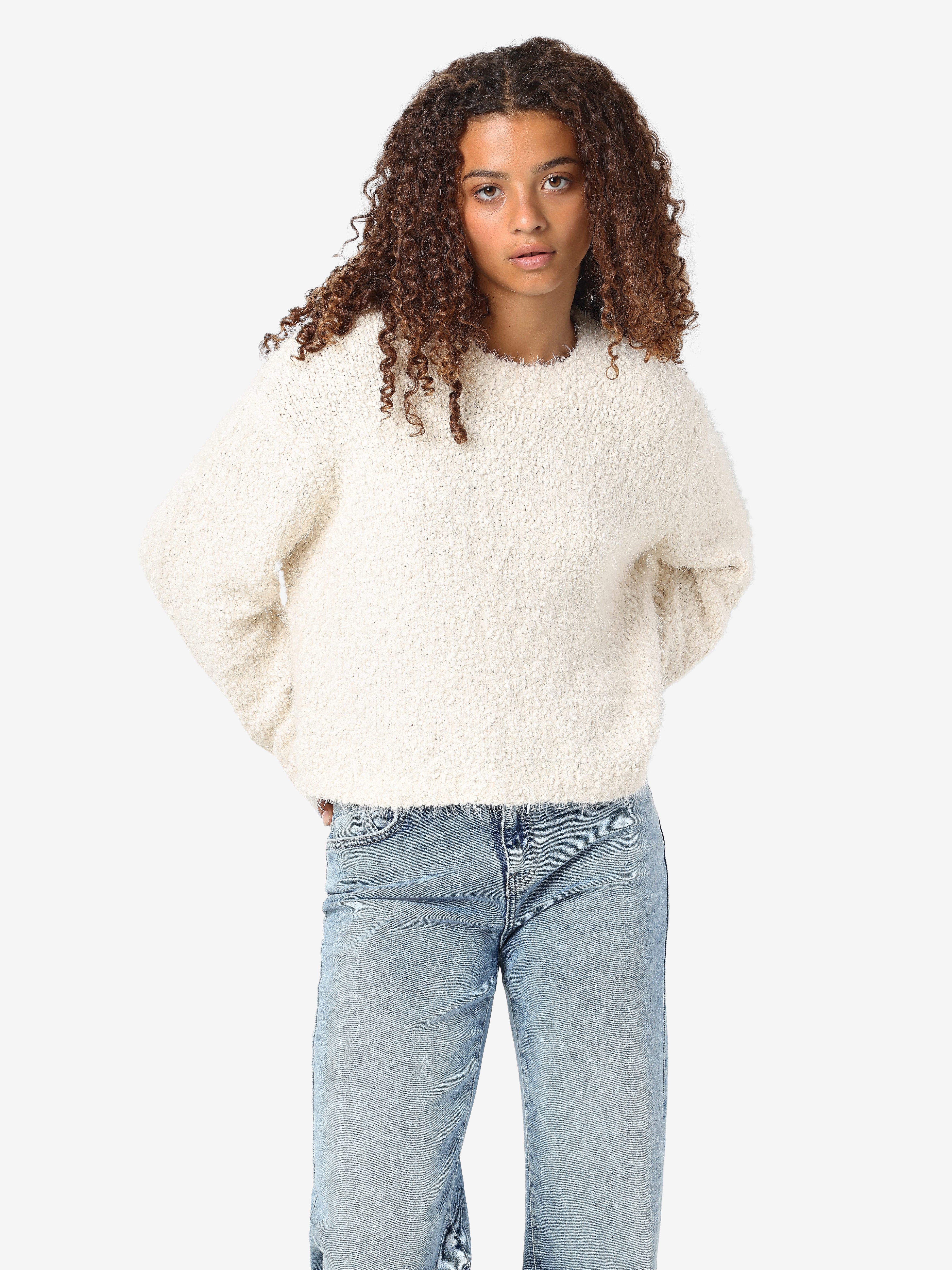 Noisy may Rundhalspullover "NMSASSY L/S O-NECK KNIT FWD NOOS" günstig online kaufen