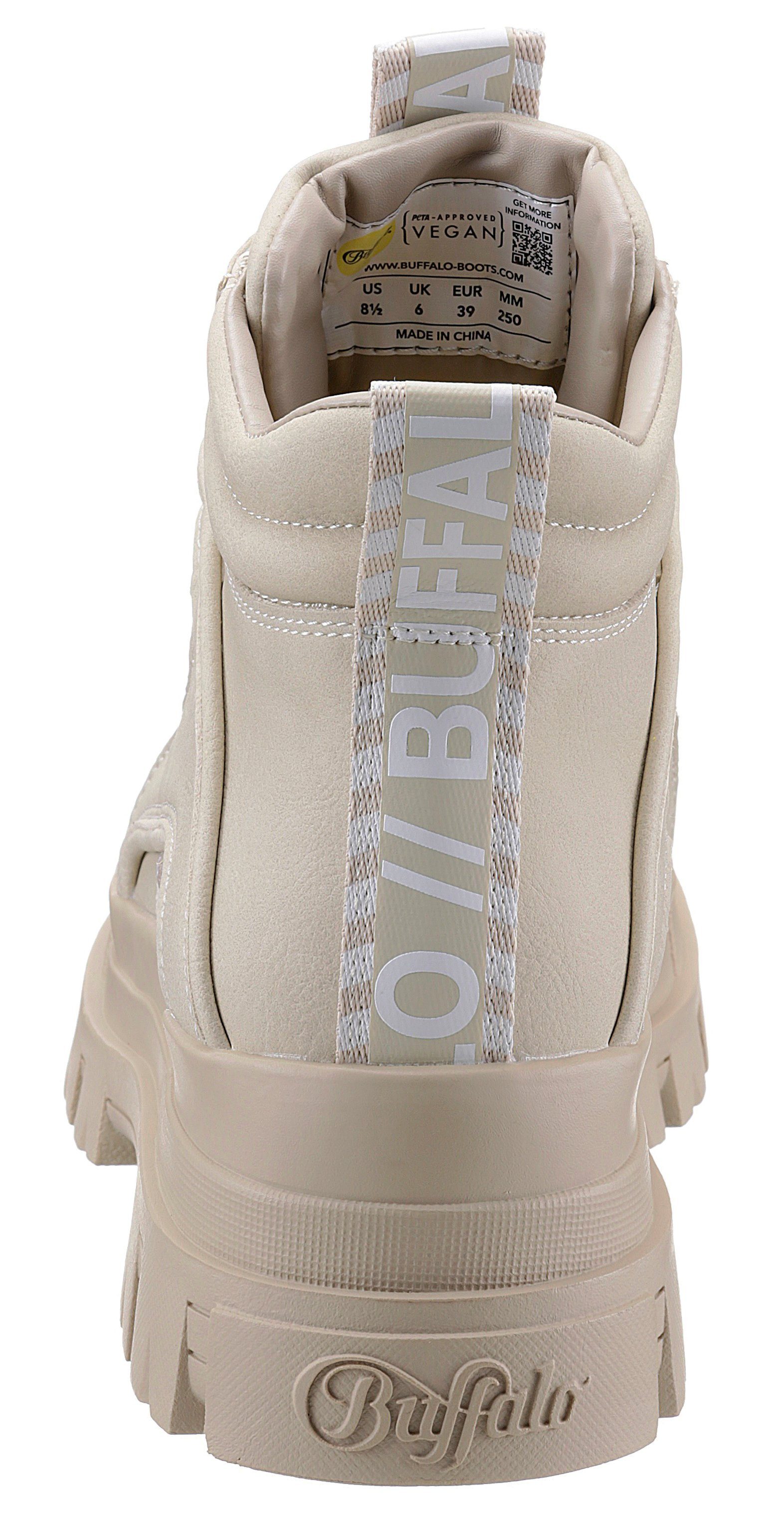 MID Schnürboots Optik beige NC in monochromer ASPHA Buffalo