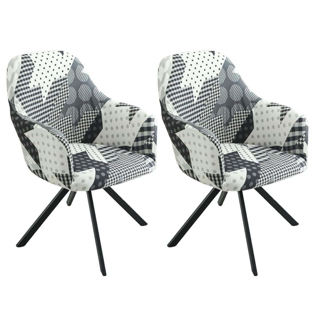 Coonoor Stuhlhusse 2 Stück Elastische Stuhlbezüge mit Armlehne, Perfekte Pa günstig online kaufen