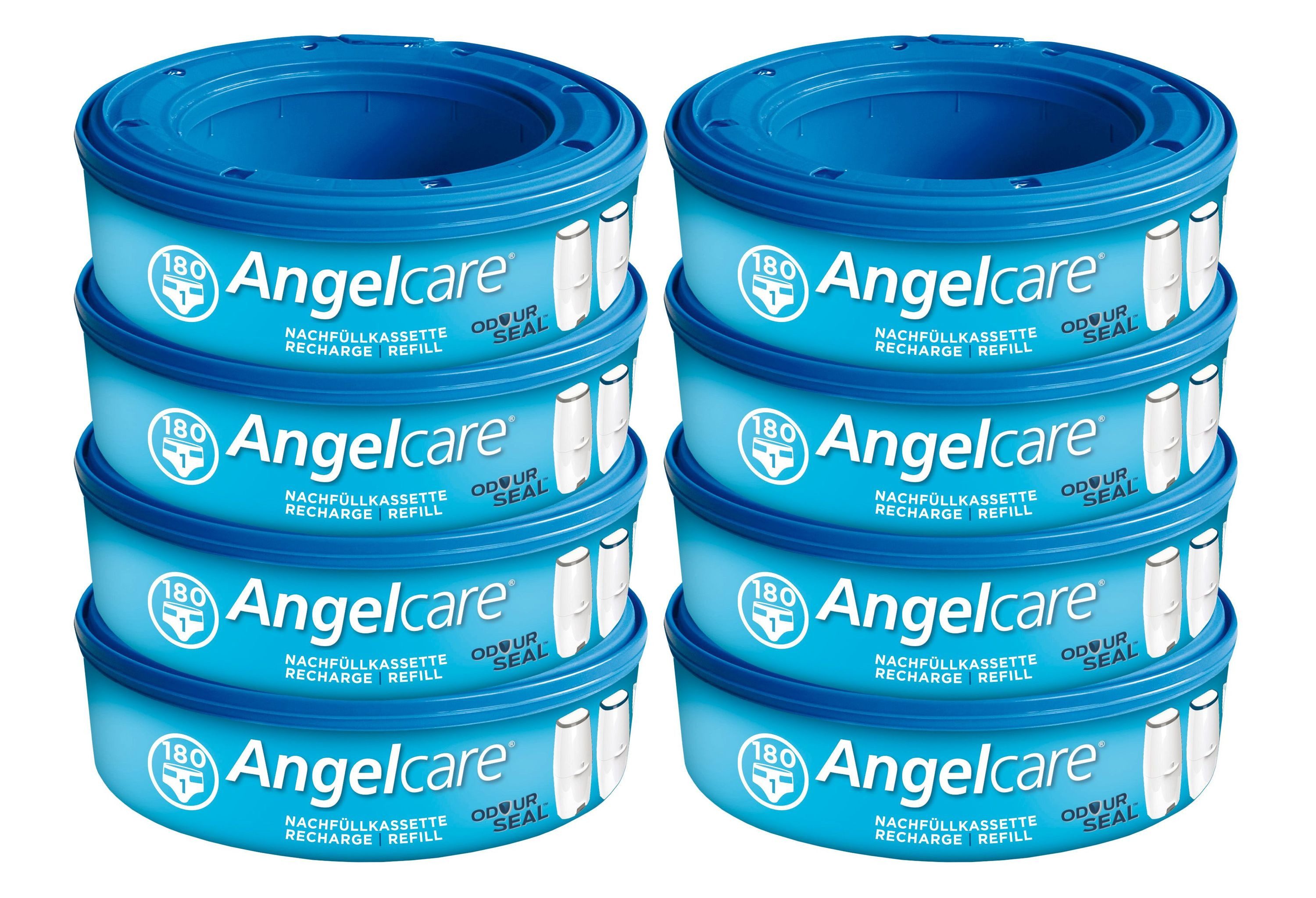 Angelcare® Windeleimer 8er-Pack Original Nachfüllkassetten für Windeleimer Comfort Plus