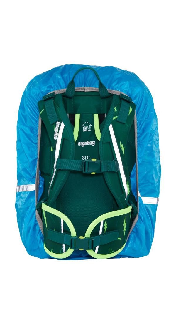 ergobag Rucksack-Regenschutz Regenschutz für Schulranzen (1-St), reflektierend