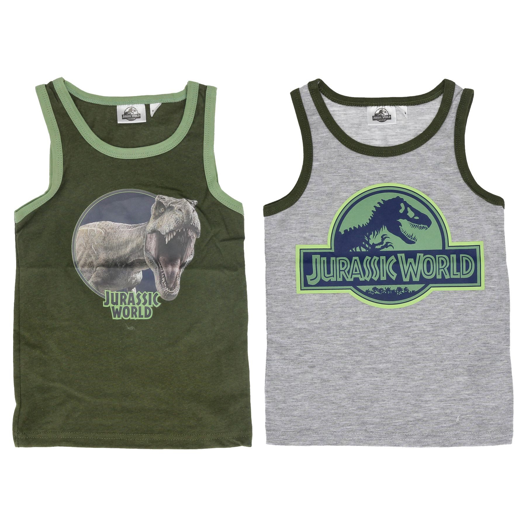 Unterhemd Jurassic World Unterhemd Shirt 2er Pack 100% Baumwolle