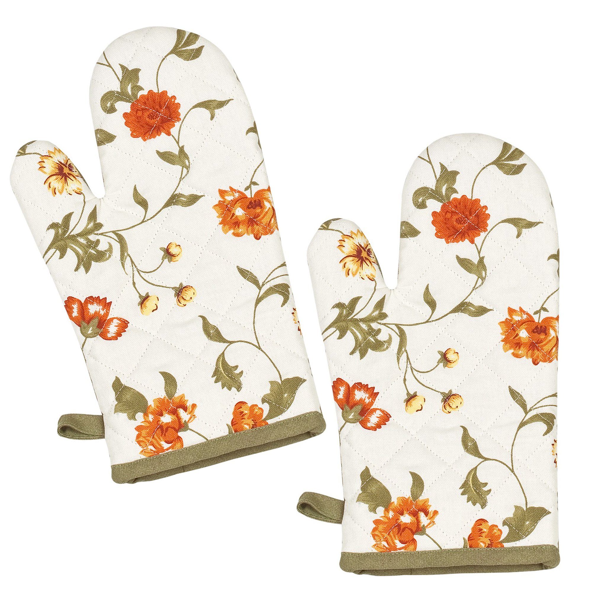 Kracht Topfhandschuhe Blümchen, (Set, 2-tlg., Set), 2er Set Ofenhandschuhe, günstig online kaufen