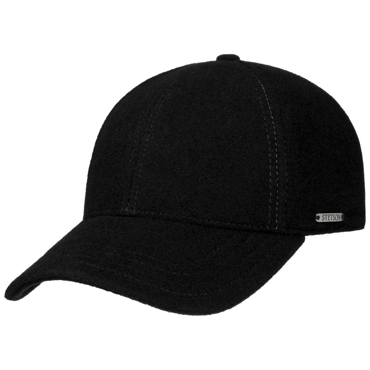 Baseball Cap schwarz (1-St) Baseballmütze Hinten geschlossen Stetson