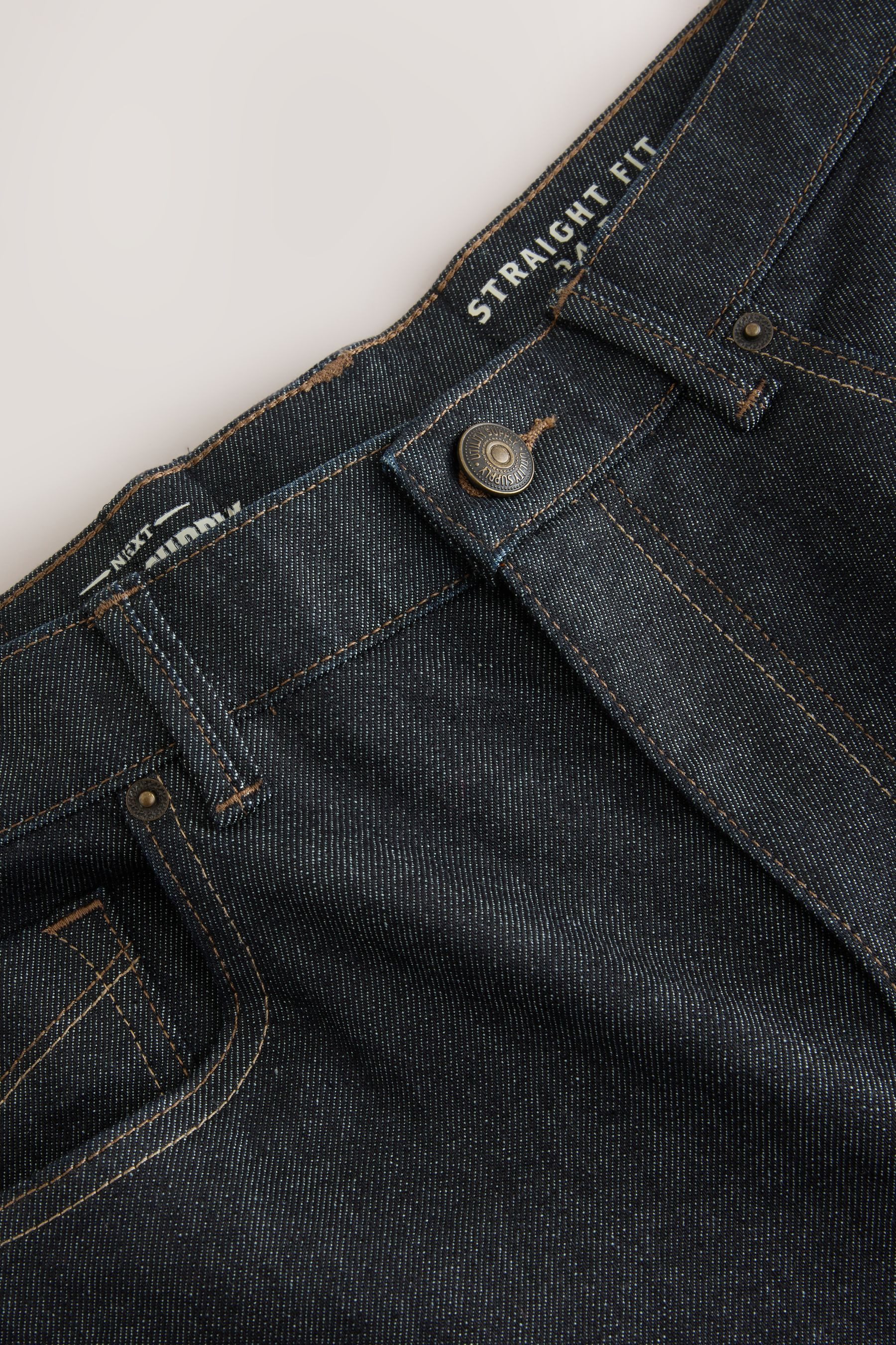 Next Straight-Jeans Signature Straight Fit Jeans aus kariertem Denim (1-tlg)