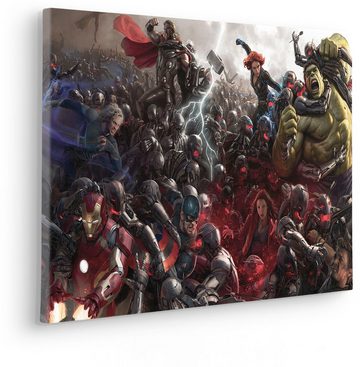 Komar Leinwandbild Keilrahmenbild - Avengers War - Größe 30 x 60 cm, Disney (1 St)