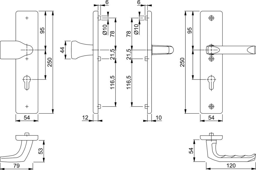 Thumbnail - ELC Türbeschlag SiWeGr78G/2221A/2440 GRTF1 ES0 10 PZ-92 67-72