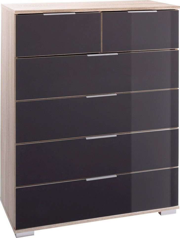 Wimex Schubkastenkommode »Easy«, mit Glas- oder Spiegelfront grau ... Wimex Schubkastenkommode »Easy«, mit Glas- oder Spiegelfront grau ...