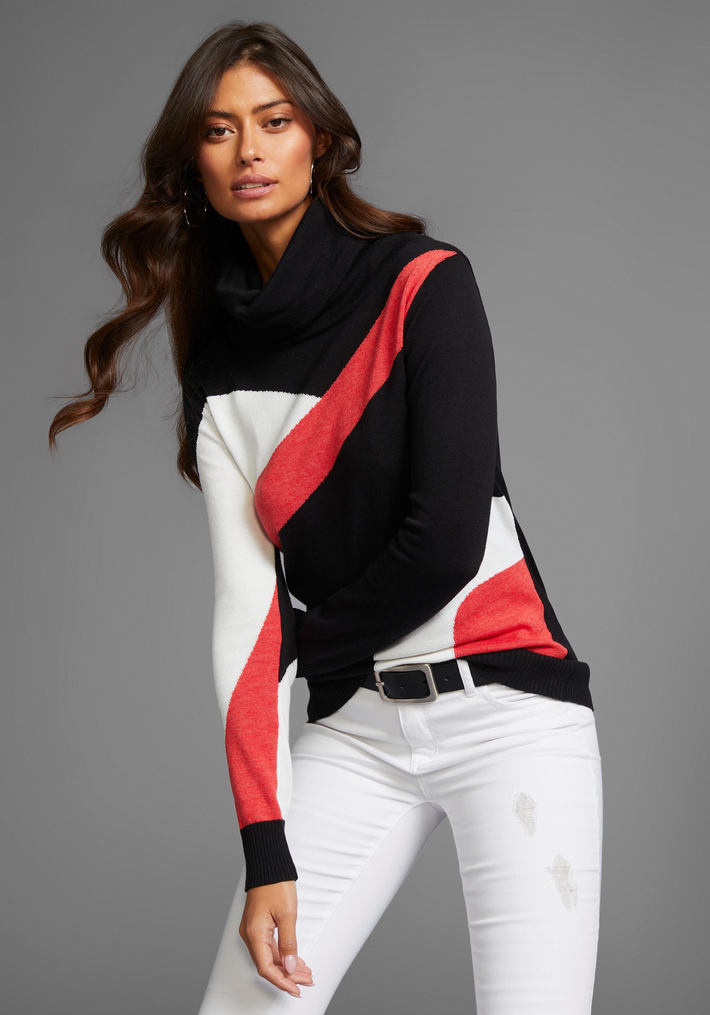 Schalkragenpullover