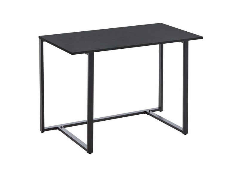 ebuy24 Schreibtisch Herold Schreibtisch zusammenklappbar schwarz.