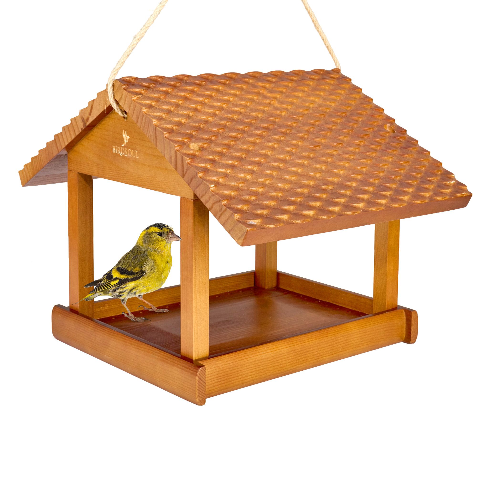 BIRDSOUL Vogelhaus Nordic, Wasserableitendes Design und mit hochwertiger, handwerklicher Optik.