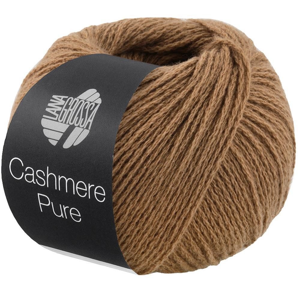 LANA GROSSA Cashmere Pure 0001 camel Häkelwolle, 115 m