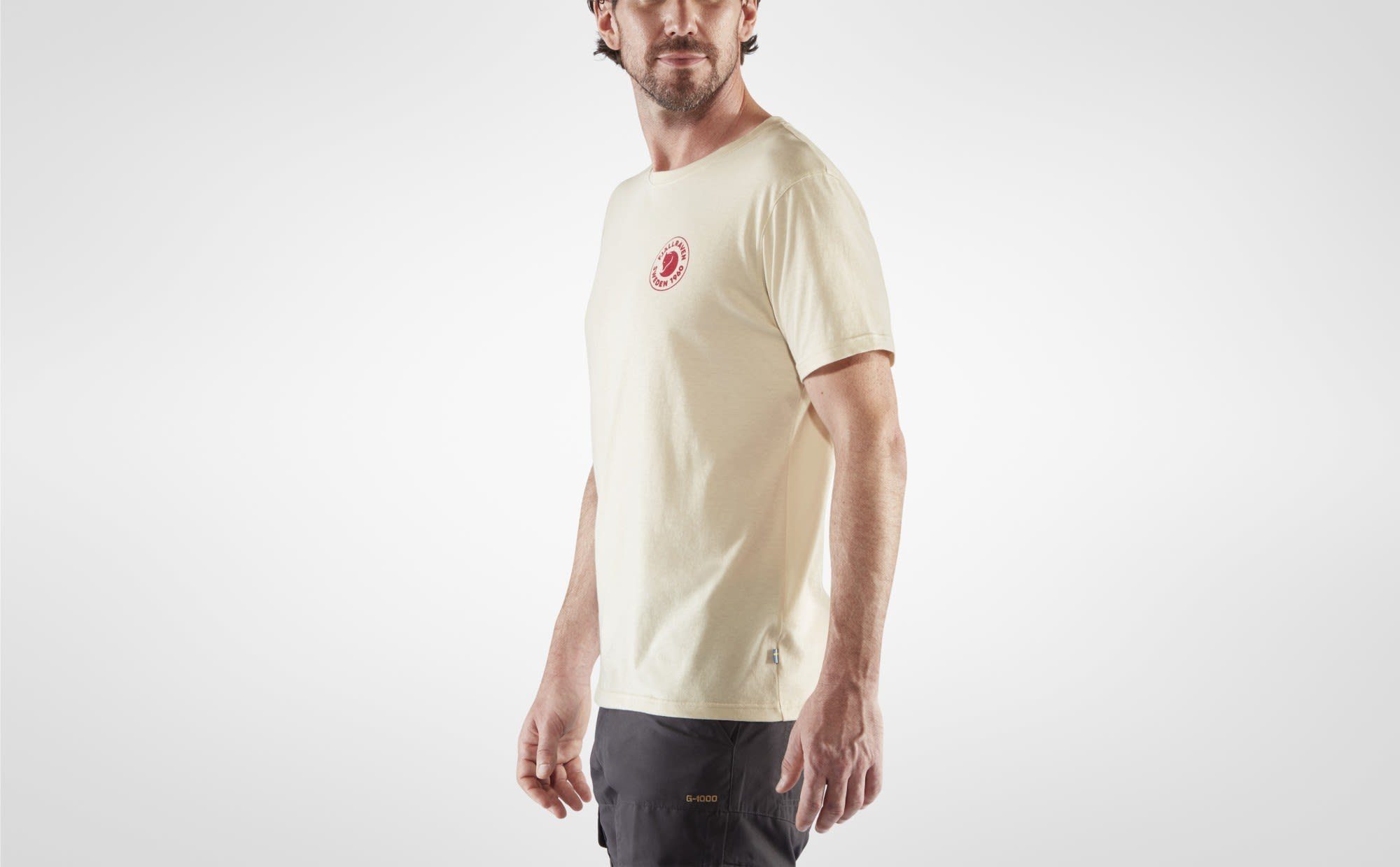 Fjällräven T-Shirt White 1960 Logo Fjällräven T-shirt Herren M Chalk