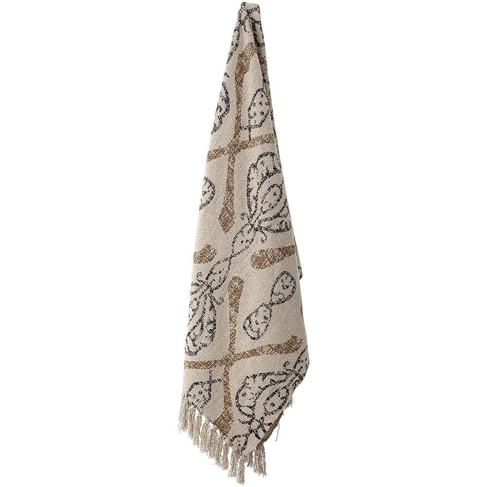 Bloomingville Tagesdecke Freddy, natur, aus Baumwolle, 160 x 130 cm, Kusche günstig online kaufen