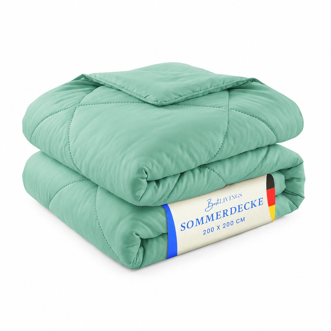 Bestlivings Microfaserbettdecke für den Sommer, Füllung: Polyester, Bezug: Polyester, leicht, samtig-weich, waschbar bis 60 °C, ohne Bettbezug nutzbar