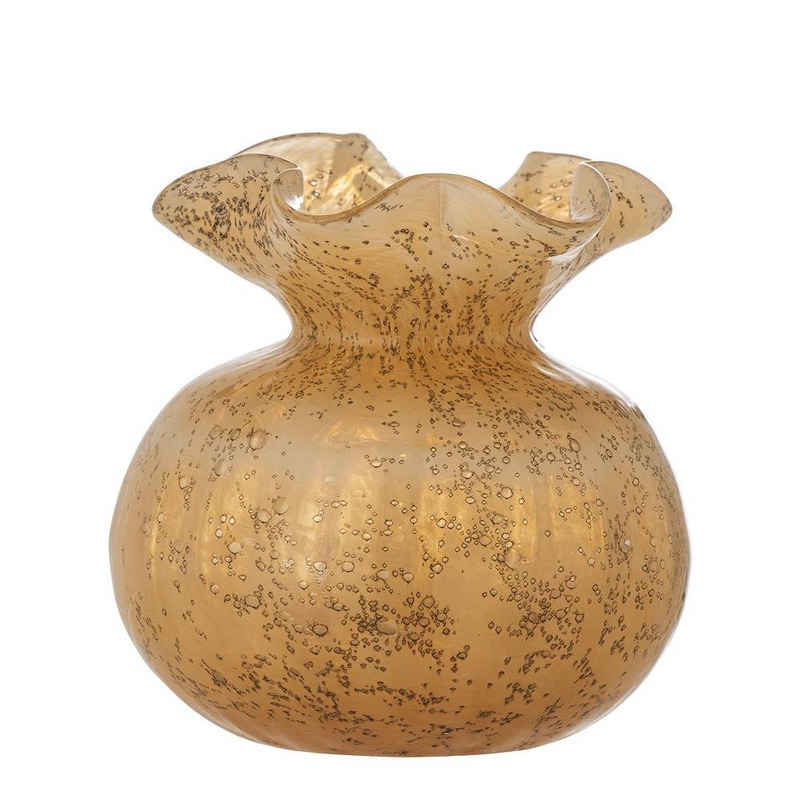 Bloomingville Dekovase Thebe, Vase in Orange, 12cm, aus Glas