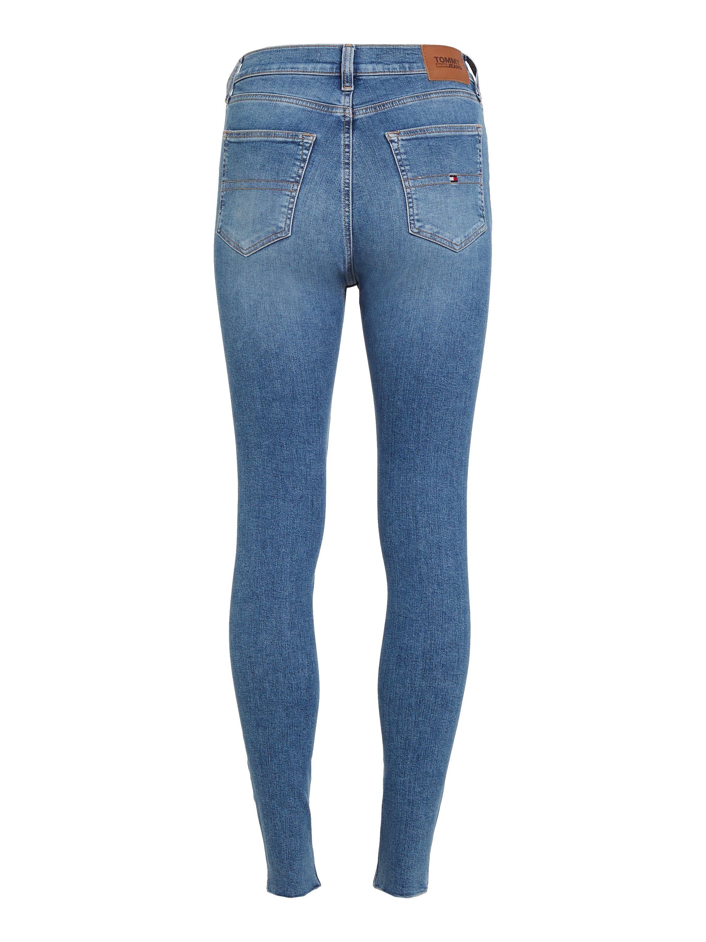 denim_medium1 SSKN mit Jeans CG4 und Logobadge Tommy HR Jeans Labelflags Skinny-fit-Jeans SYLVIA
