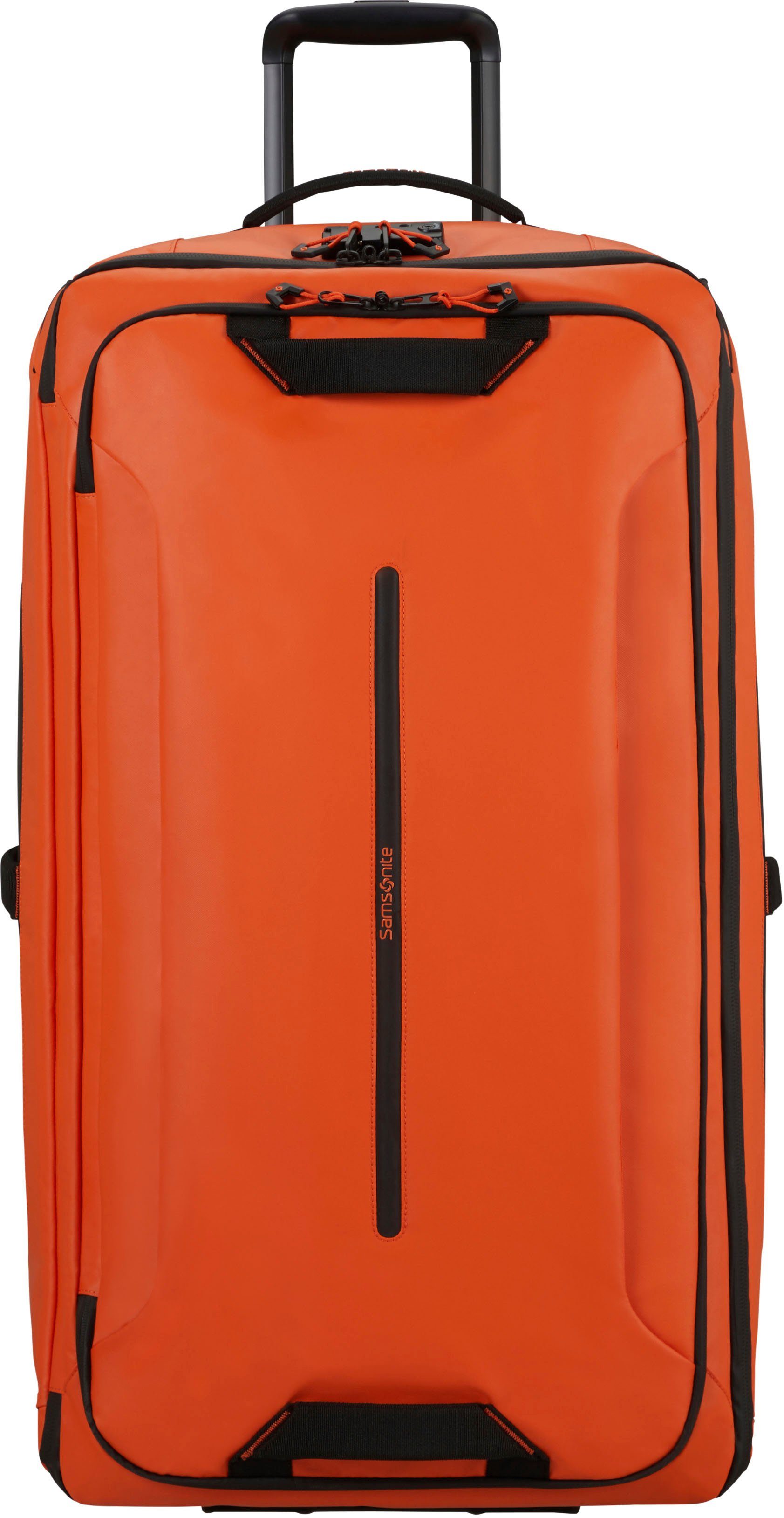 Rucksackfunktion; Trolley- aus Orange, 79 Samsonite Material cm, Ecodiver, mit Reisetasche teilweise recyceltem und