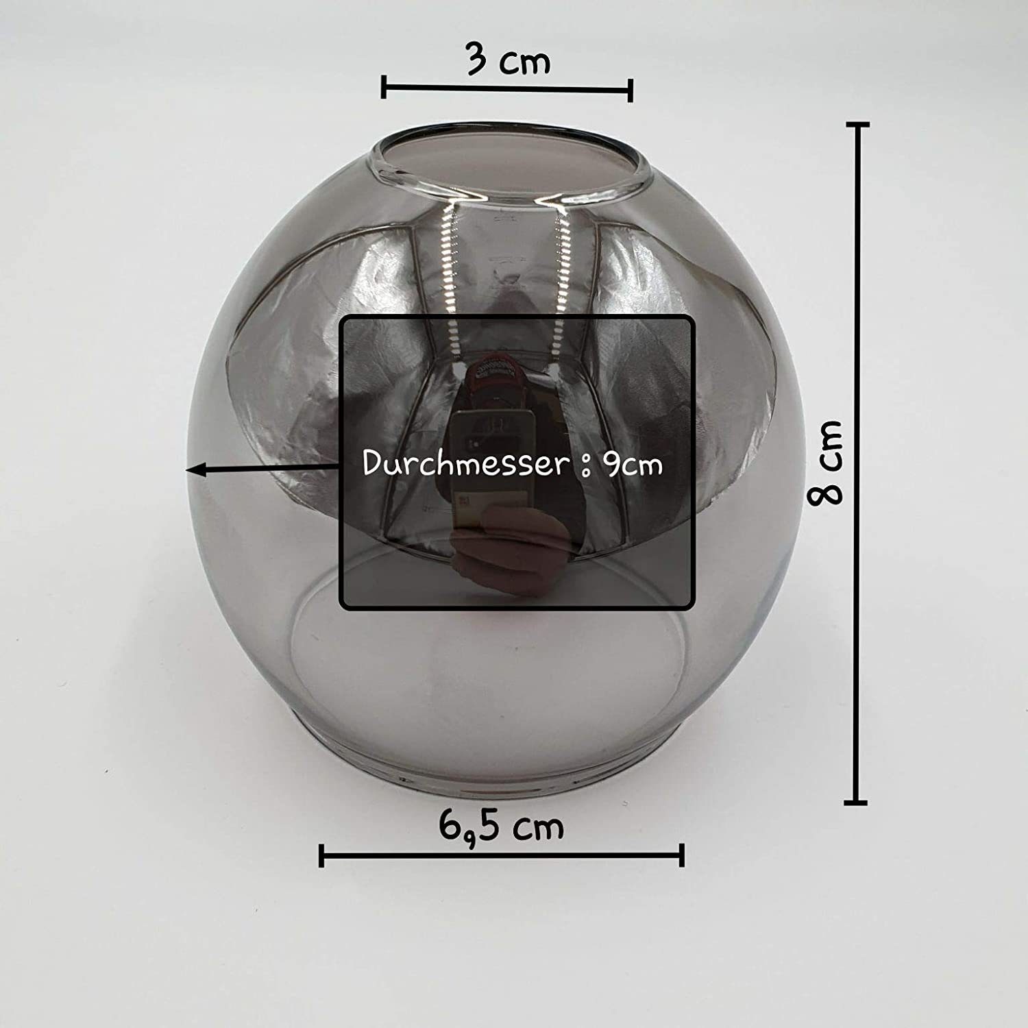 Lichthandel Hoch Lampenschirm E14 Lampenglas Ersatzschirm Lampe Lampenschirm Ersatzglas