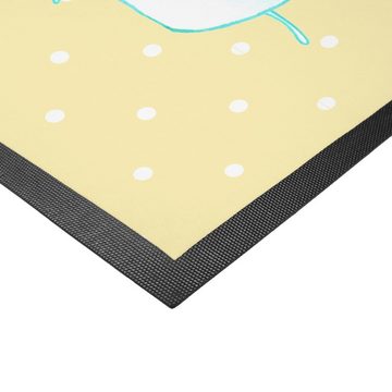 Fußmatte 50 x 75 cm Milch Keks - Gelb Pastell - Geschenk, Motiv süß, Motivfußm, Mr. & Mrs. Panda, Höhe: 0.3 mm, Zauberhafte Motive