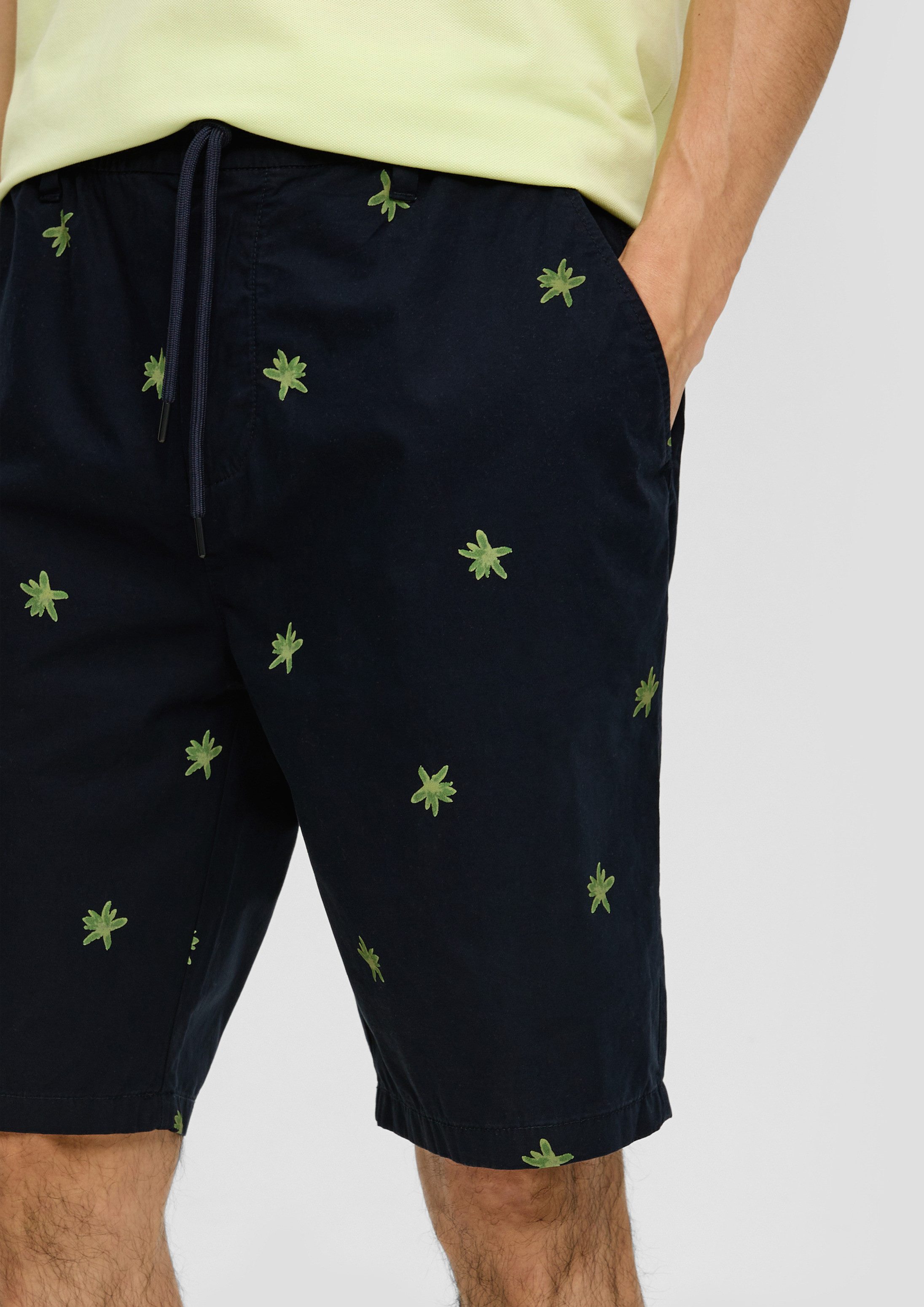s.Oliver Shorts Bermuda DETROIT Relaxed: Bermuda mit All-over-Print