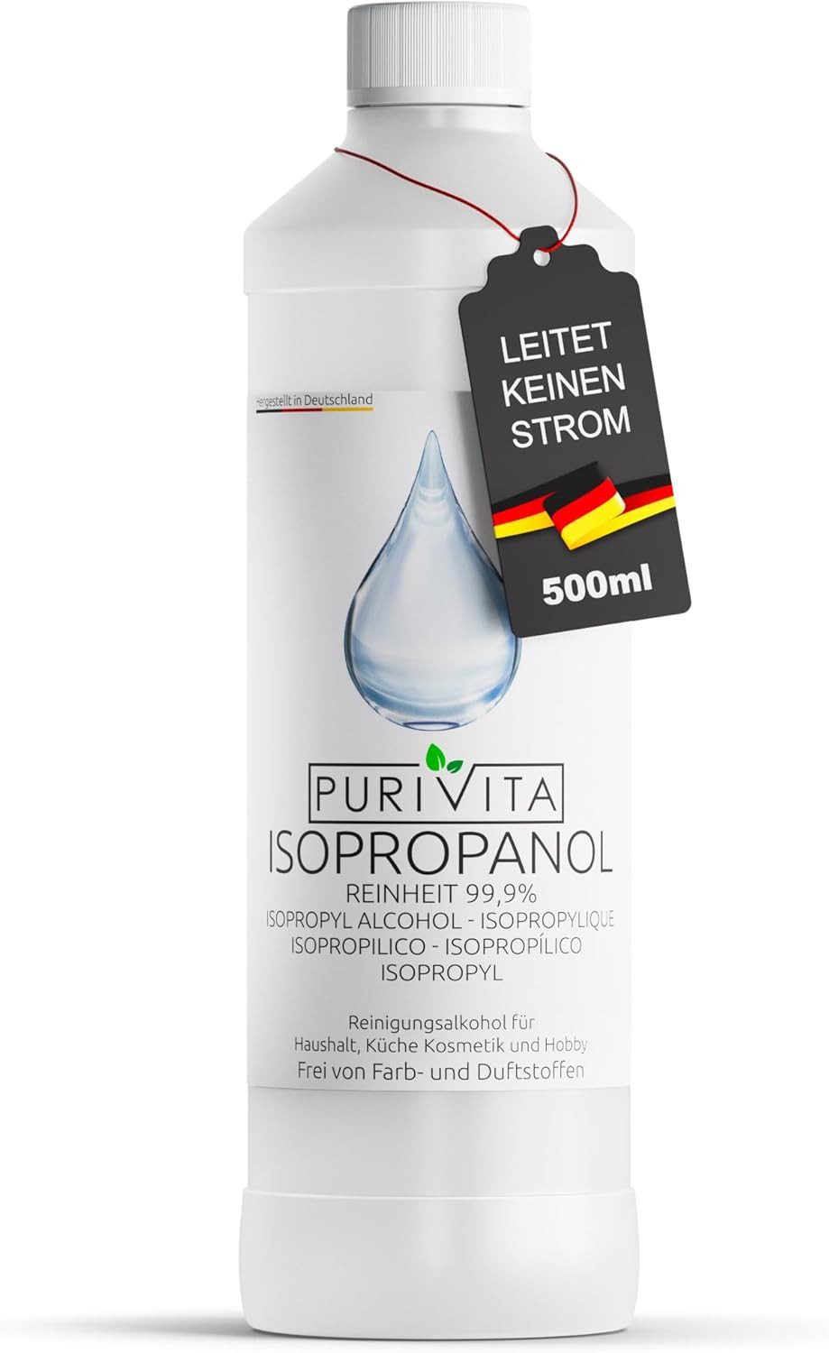 Purivita Purivita – Isopropanol in der praktischen 1000 ml Flasche Reinigungsalkohol