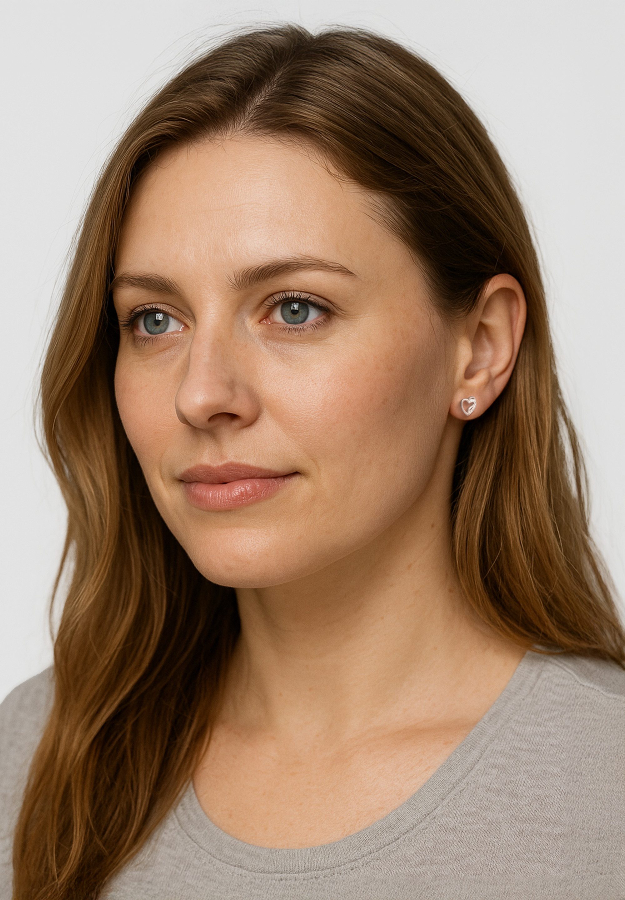 Sofia Milani Paar Ohrstecker Herz, 925 Silber Damen Schmuck - E1351 günstig online kaufen