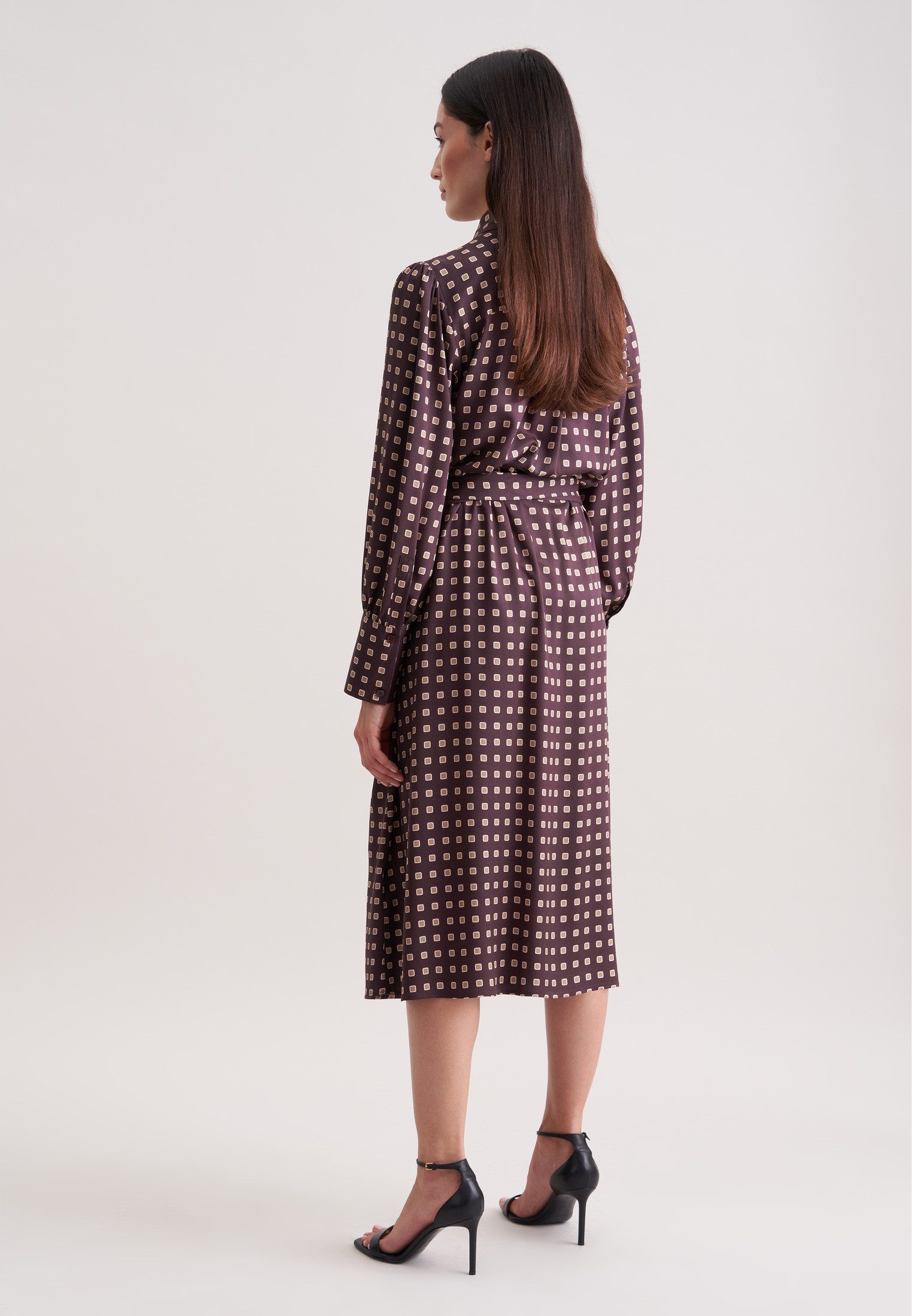 seidensticker Sommerkleid 1/1 Kragen Geometrische Muster