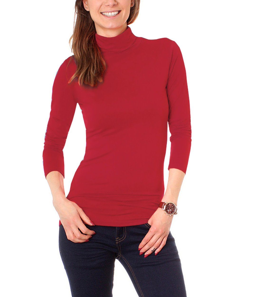 Muse Rollkragenshirt Basic Rollkragenshirt Langarm 3315 günstig online kaufen