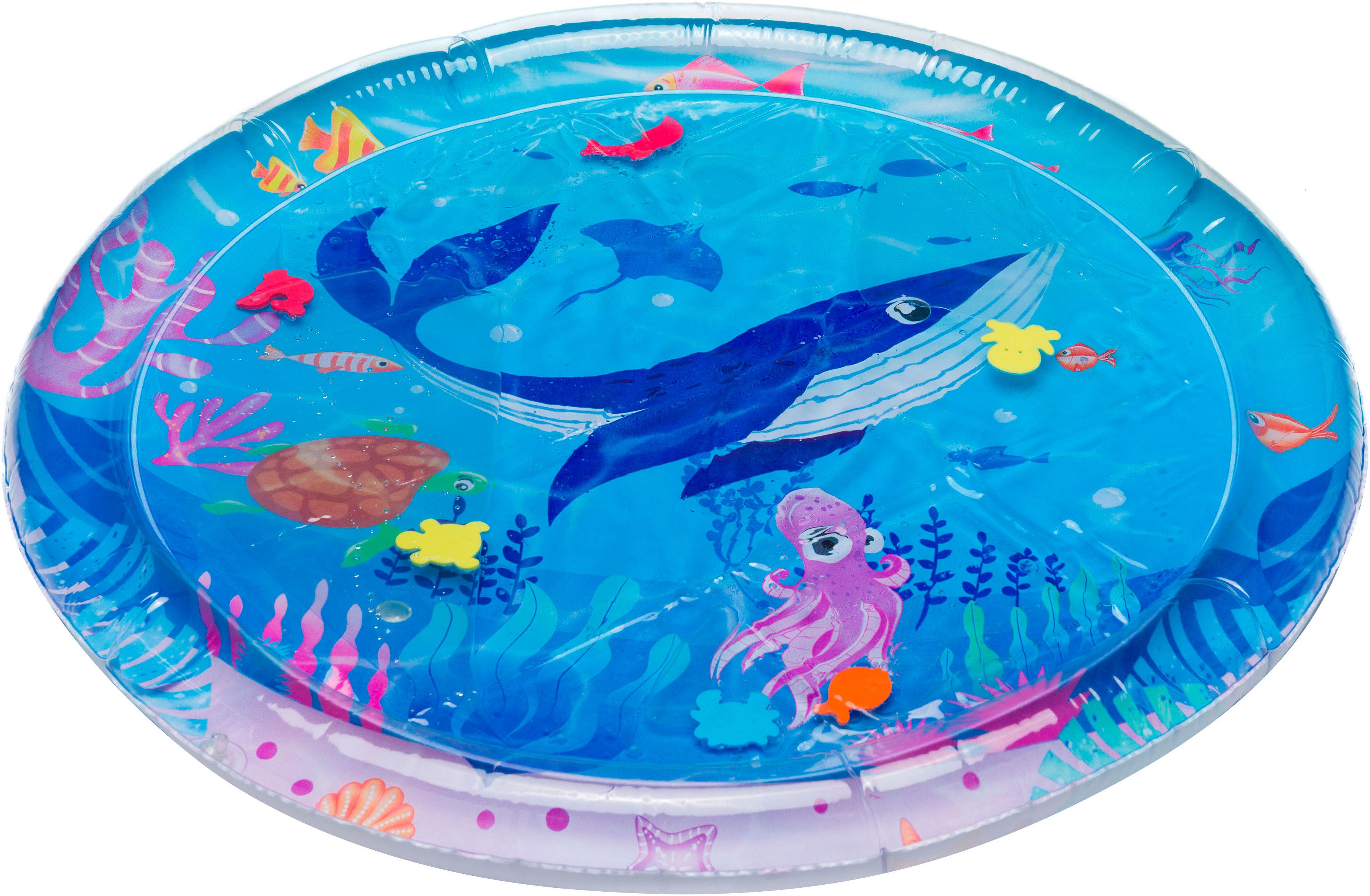 Fillikid Spielmatte Wasserspielmatte, Ocean rund, teilweise mit Wasser befüllbar