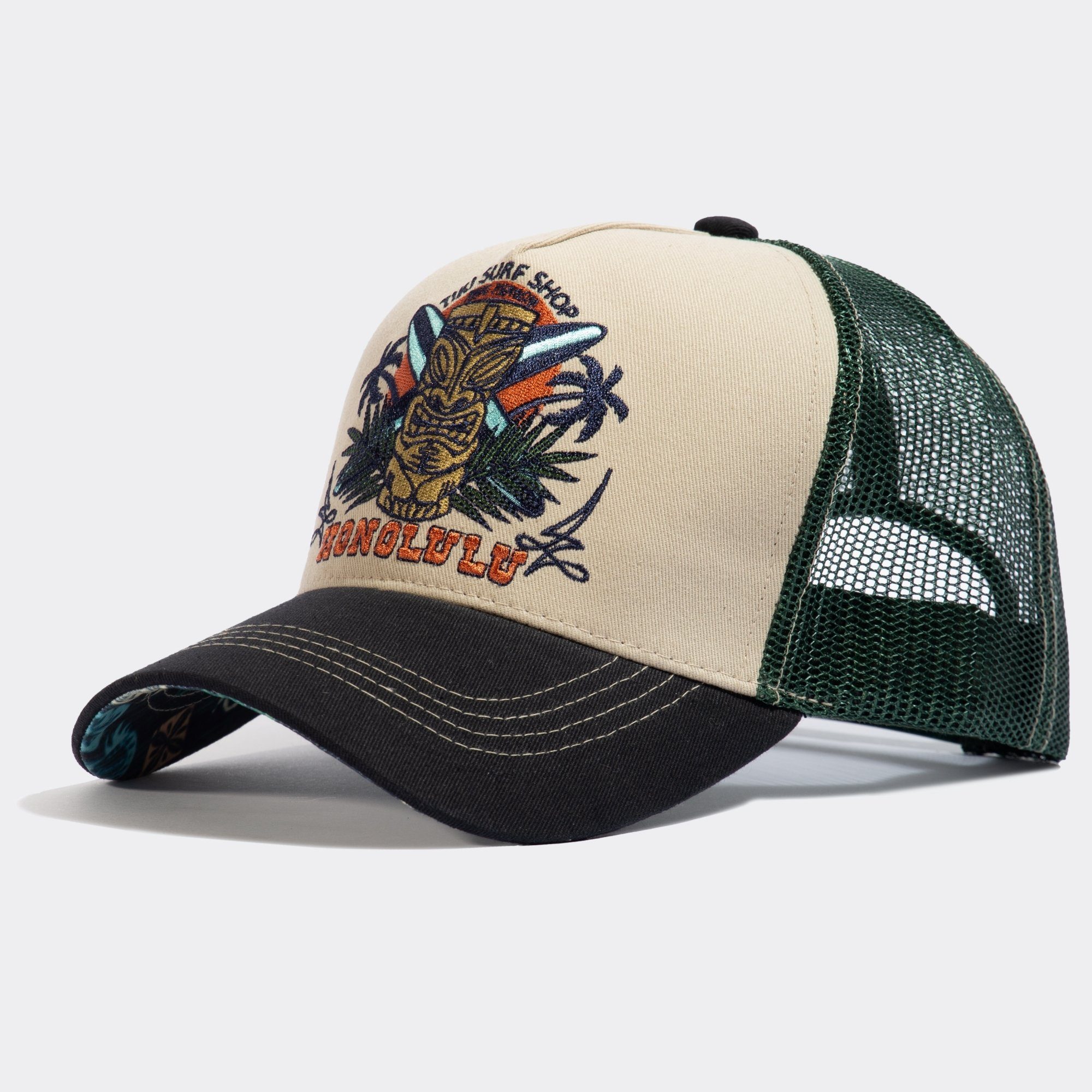 KingKerosin Trucker Cap Honolulu im hawaiianischen Stil