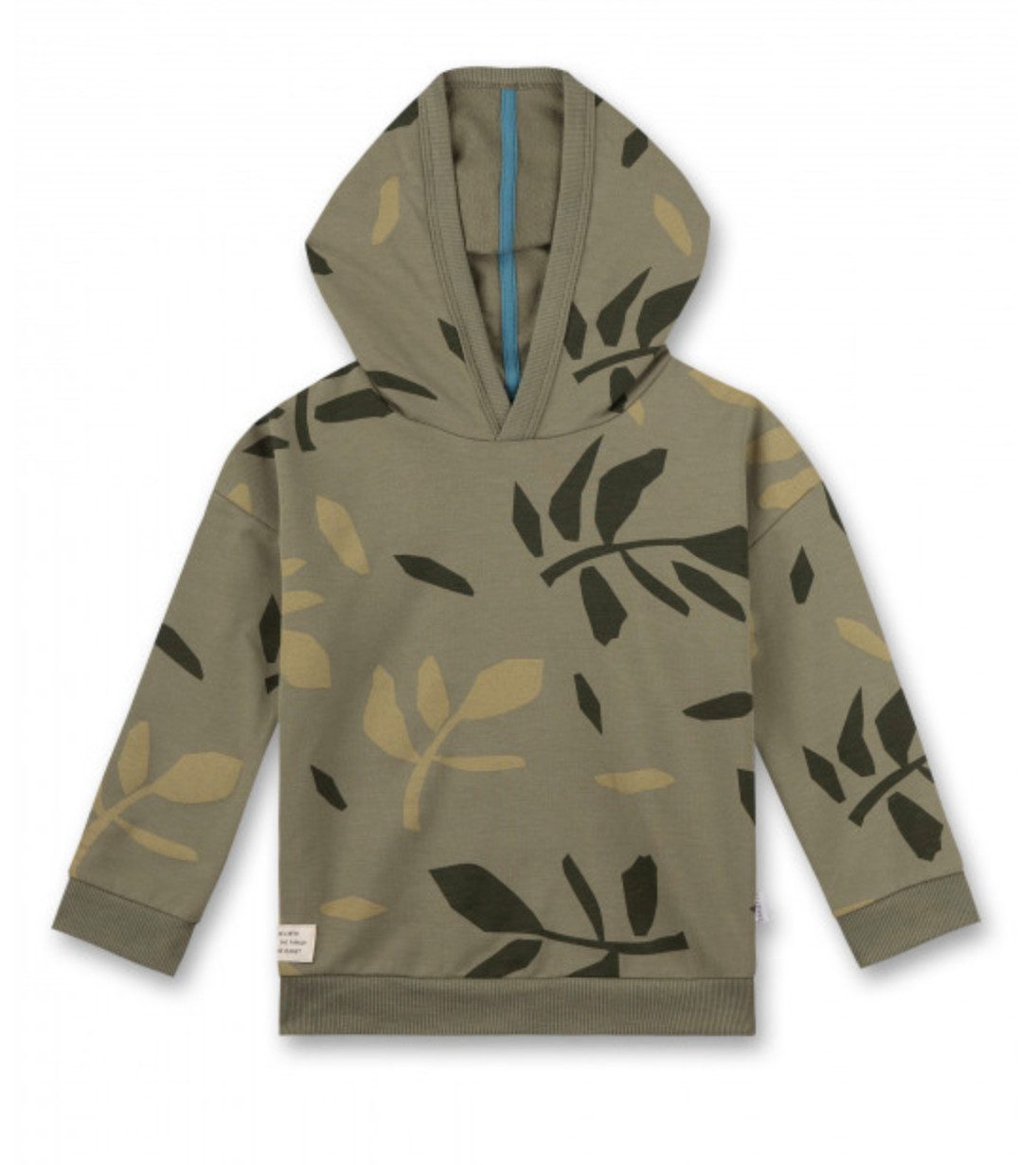 Sanetta Hoodie Sanetta Kidswear Kinder Hoodie mit Allover-Blattmuster – Baumwollmix