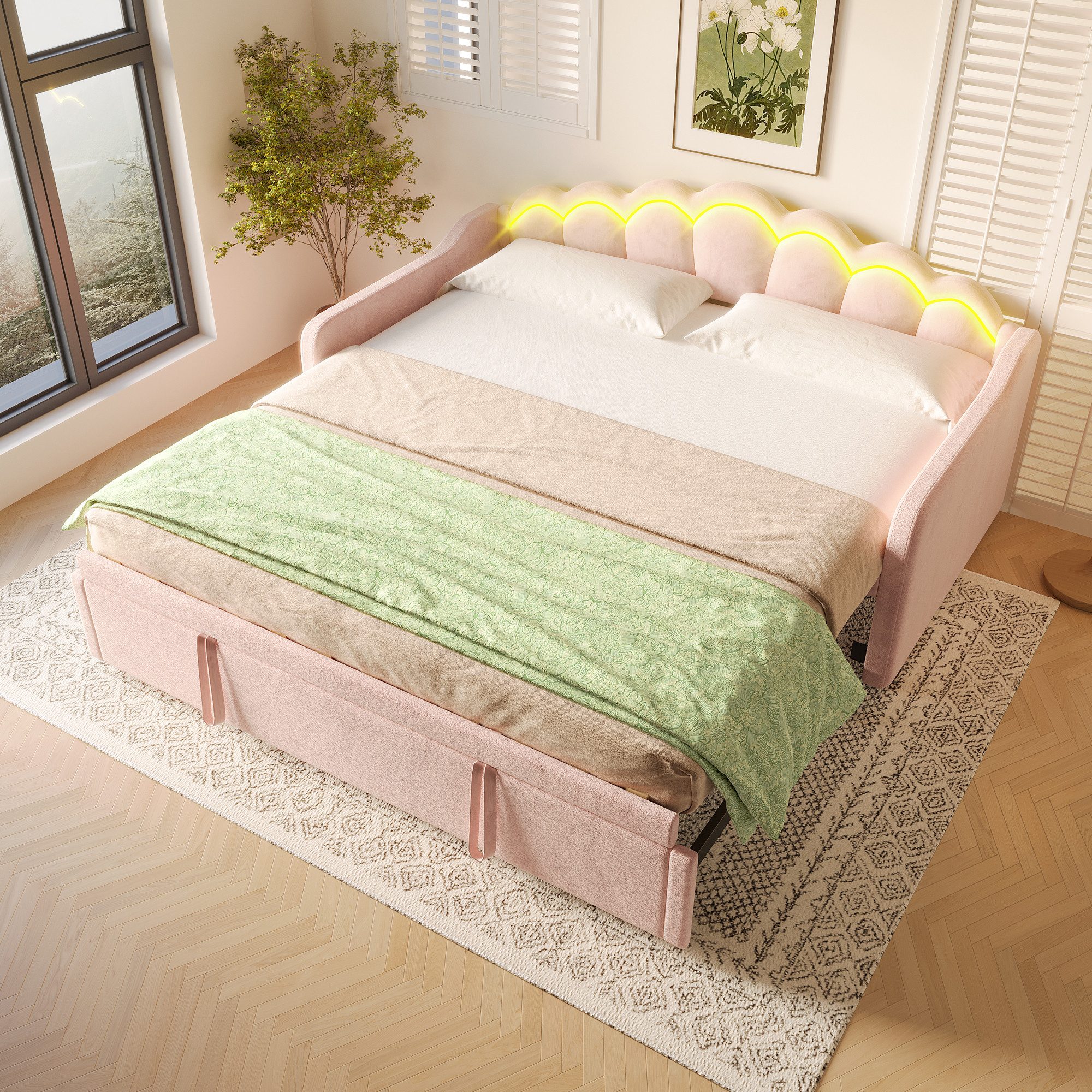 Odikalo Daybed Kinderbett Doppelbett Schlafsofa Tagesbett günstig online kaufen