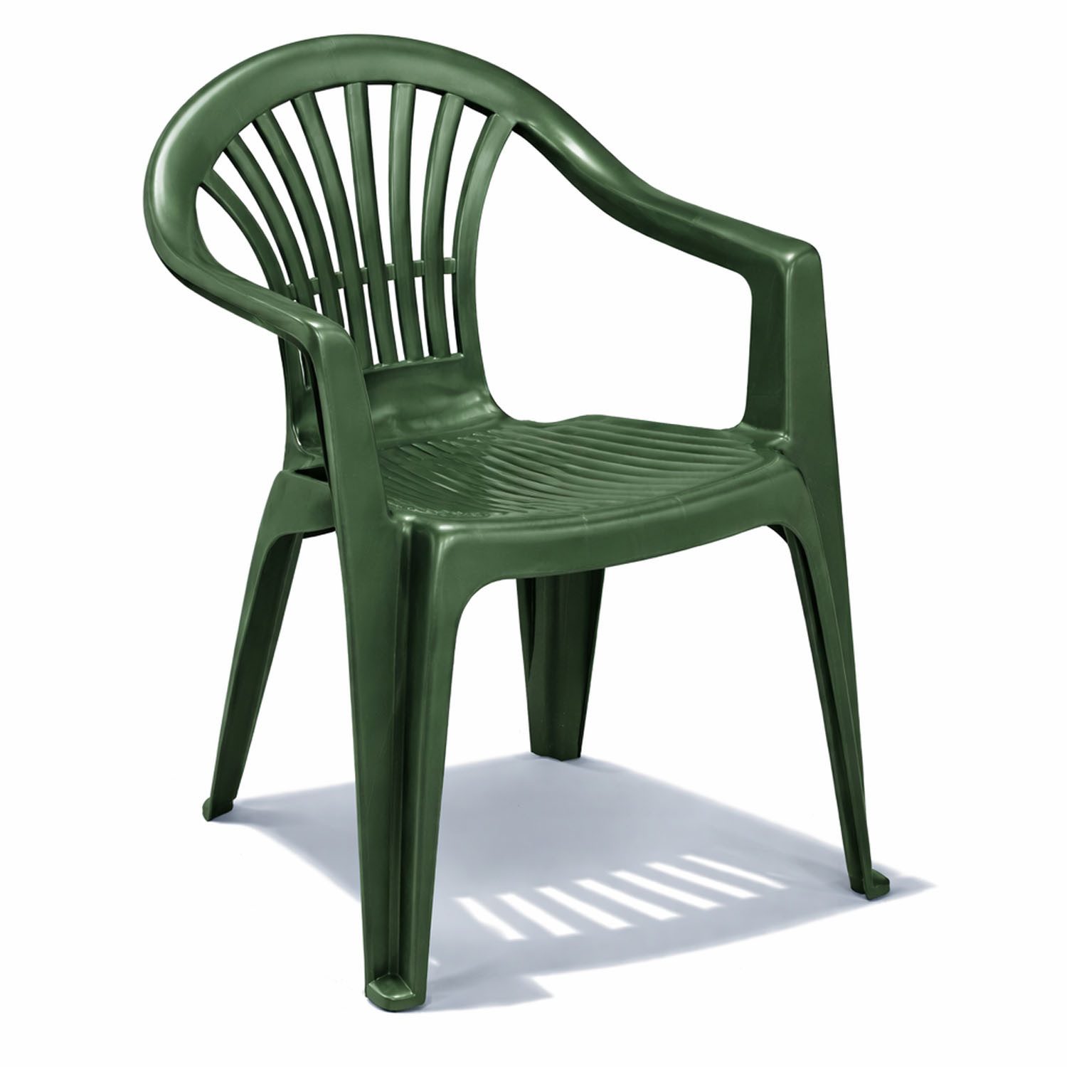 Mojawo Armlehnstuhl Stapelstuhl Bistrostuhl Gartenstuhl Mojawo ALTEA Grün Kunststoff