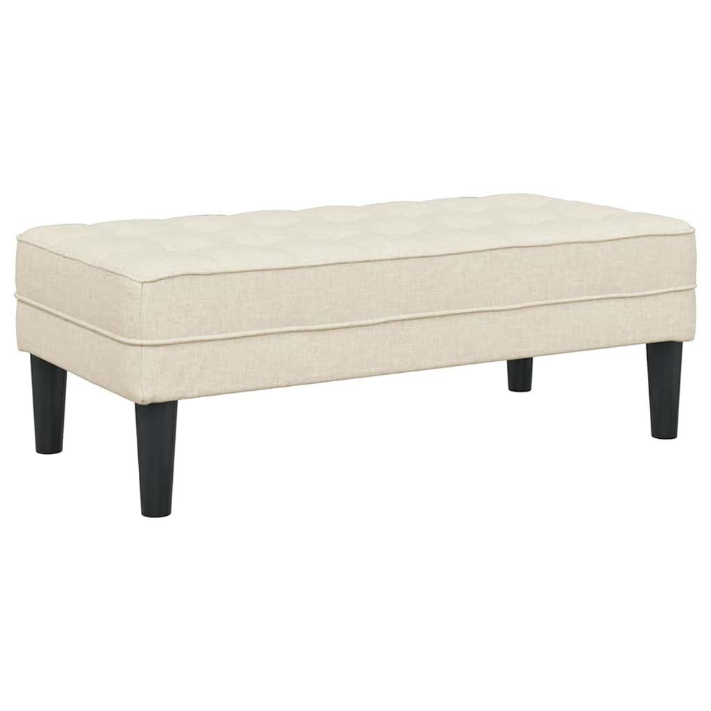 vidaXL Sitzbank Bank Leinen 113 x 57 x 39 cm Stoff (1-St)