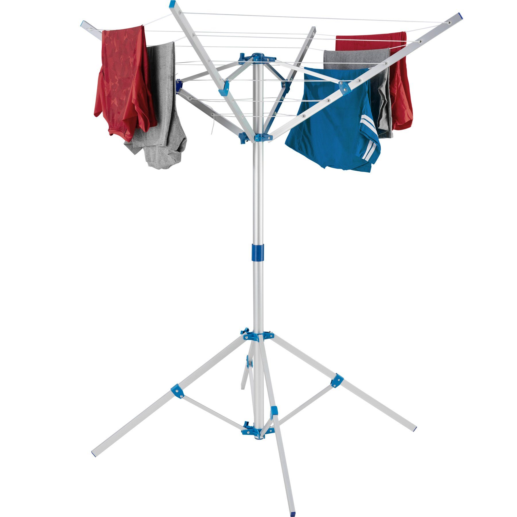 tectake Wäschespinne Mobile Wäschespinne aus Aluminium, wetterfest
