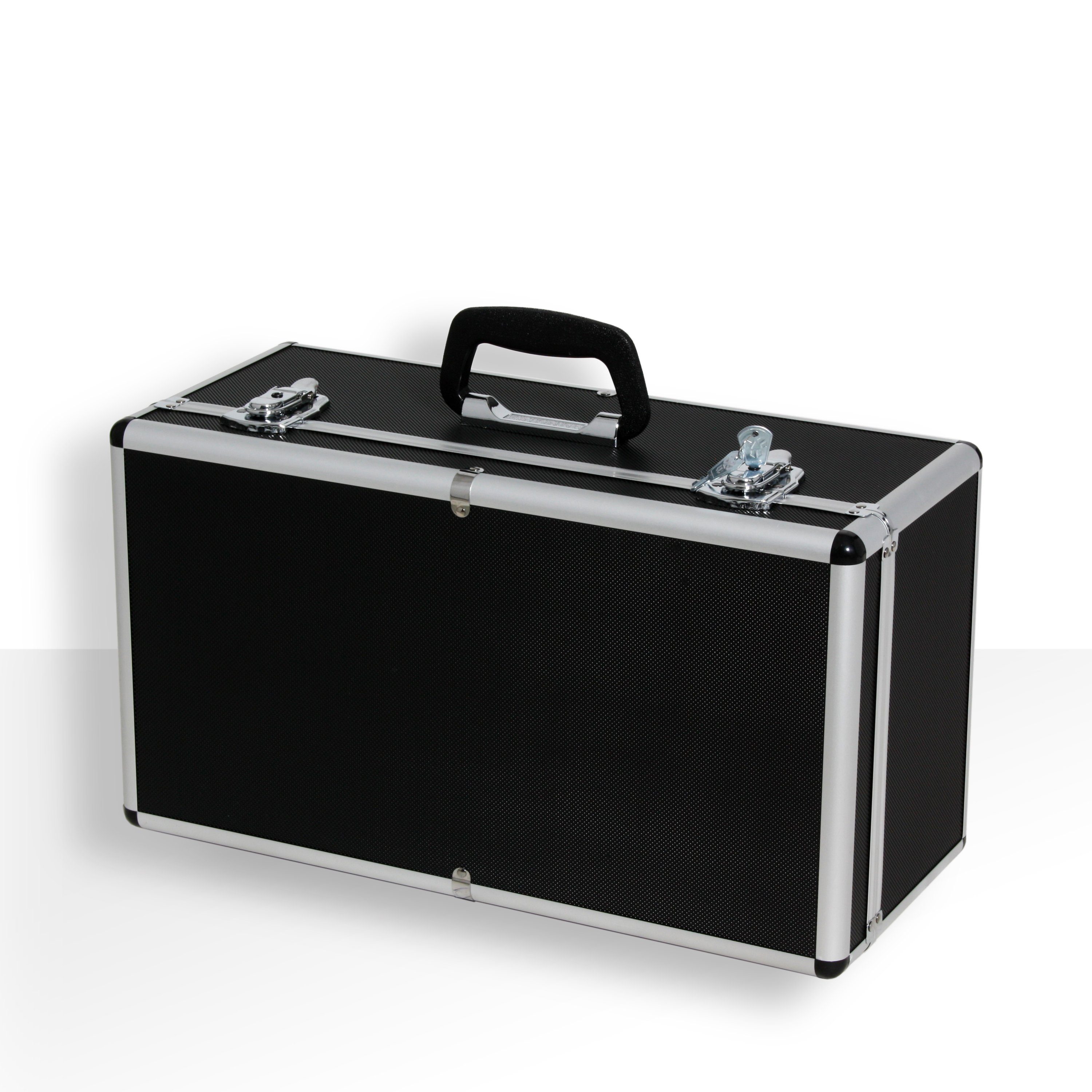 Masko® 3er SET Boxen Alubox Alukiste Transportbox Werkzeugkiste Lagerbox Schwarz 
